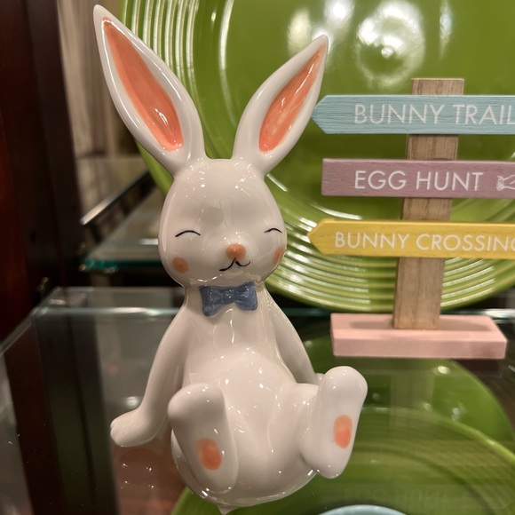 Cutest Bunny Set of 3 Perfect Spring Easter Decor NEW Girl & Boy Bunny Unique - Picture 5 of 16